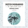 Dutch Doobadoo Rubber Stamp 3 ATC Cirkel Flower 497.004.006