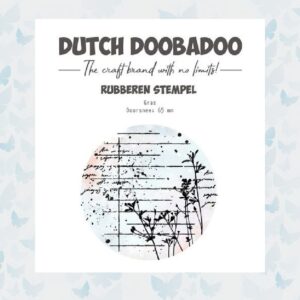 Dutch Doobadoo Rubber Stamp 4 ATC Cirkel Flower 497.004.007