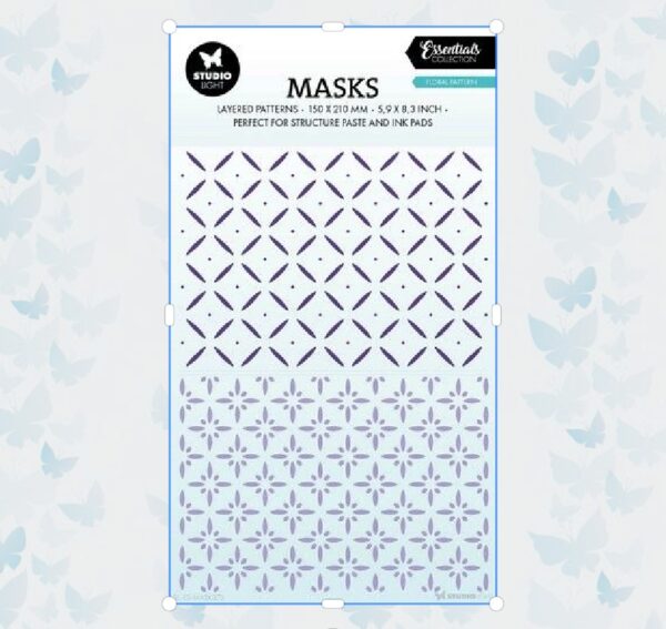 Studio Light Mask/Stencil Floral Pattern Essentials nr.275 SL-ES-MASK275