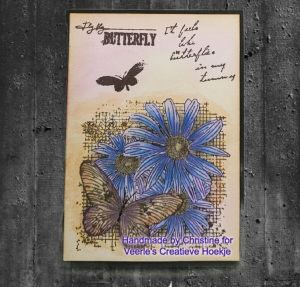 Studio Light Grunge Collection Clear Stamp nr.399 Butterflies SL-GR-STAMP399