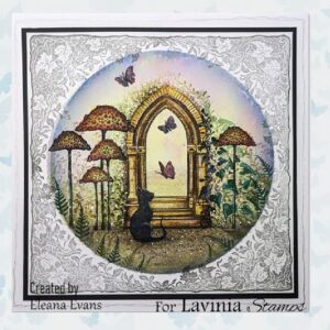 Lavinia Clear Stamp Wild Leaf Corner LAV885