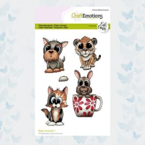 CraftEmotions Clearstamps A6 - Baby Animals 1 Carla Creaties 130501/1589
