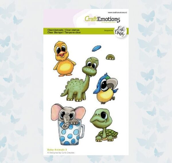 CraftEmotions Clearstamps A6 - Baby Animals 3 Carla Creaties 130501/1591