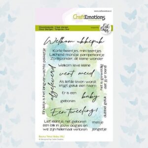 CraftEmotions Clearstamps A6 - Basics Tekst Baby ( NL) Carla Creaties 130501/1593