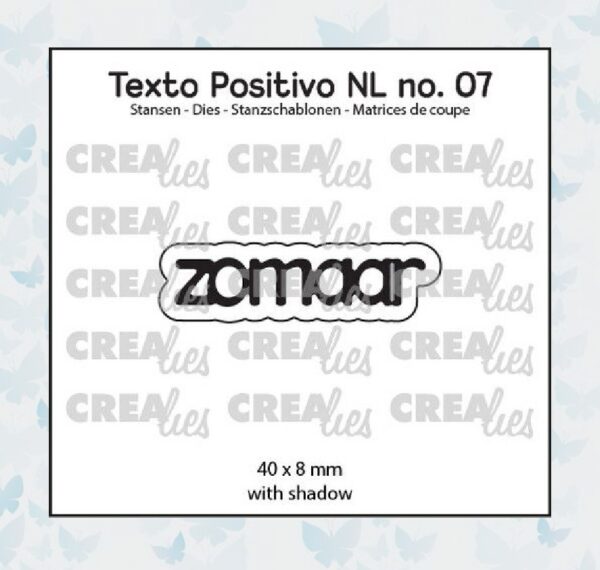 Crealies Texto Positivo Zomaar - NL (H) POSNL07