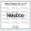 Crealies Texto Positivo Kiekeboe - NL (H) POSNL47