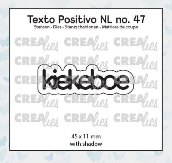 Crealies Texto Positivo Kiekeboe - NL (H) POSNL47