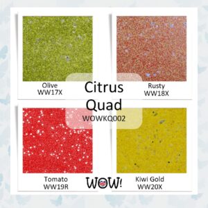WoW! Embossing Poeder Quad Citrus (inspired by Seth Apter) WOWKQ002