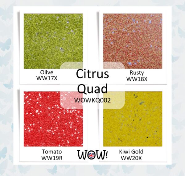 WoW! Embossing Poeder Quad Citrus (inspired by Seth Apter) WOWKQ002