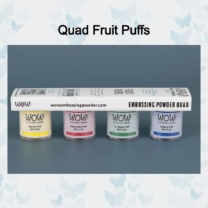 WoW! Embossing Poeder Quad Fruit Puffs WOWKQ003