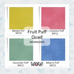 WoW! Embossing Poeder Quad Fruit Puffs WOWKQ003