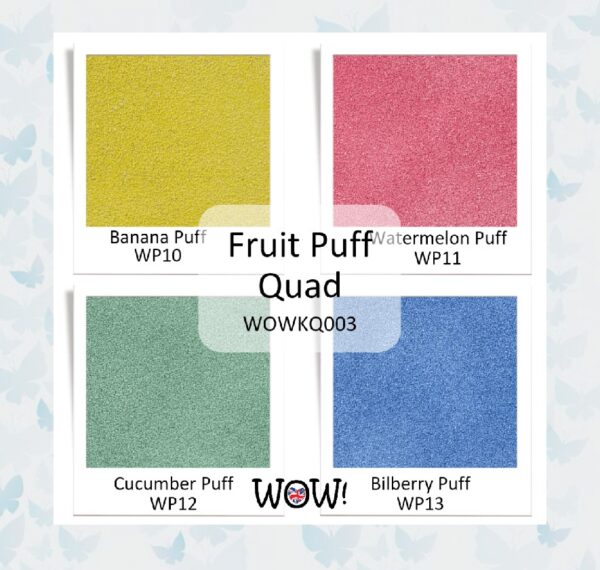 WoW! Embossing Poeder Quad Fruit Puffs WOWKQ003