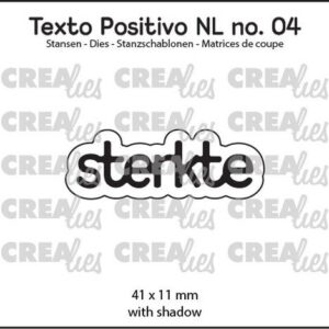 Crealies Texto Positivo Sterkte - POSNL04