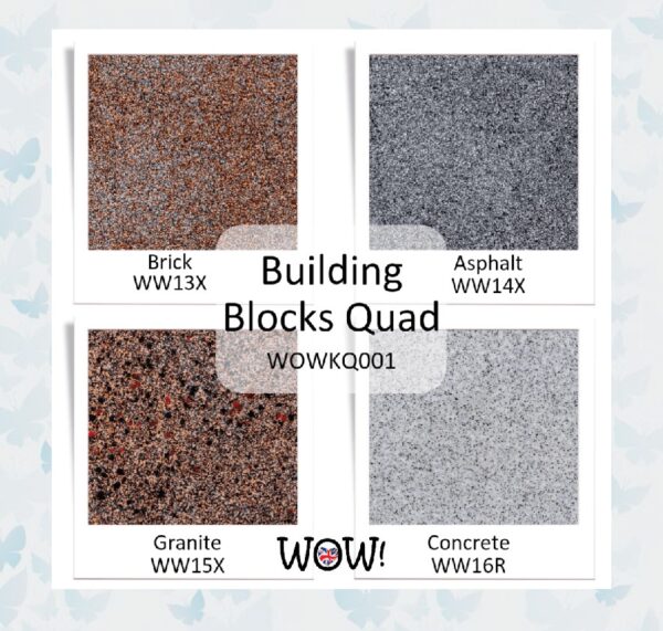 WoW! Embossing Poeder Quad Building Blocks (inspired by Seth Apter) WOWKQ001